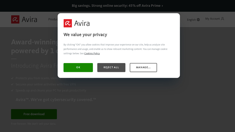 Free antivirus - Avira AntiVir
Download free antivirus protection - Avira AntiVir Personal official website.
anti virus,free anti virus,download free anti virus,complete protection,anti spam,anti spyware,firewall,email protection,malware protection,anti virus news,Auerbach foundation,avira anti virus,download avira,free avira anti virus,antivirus protection