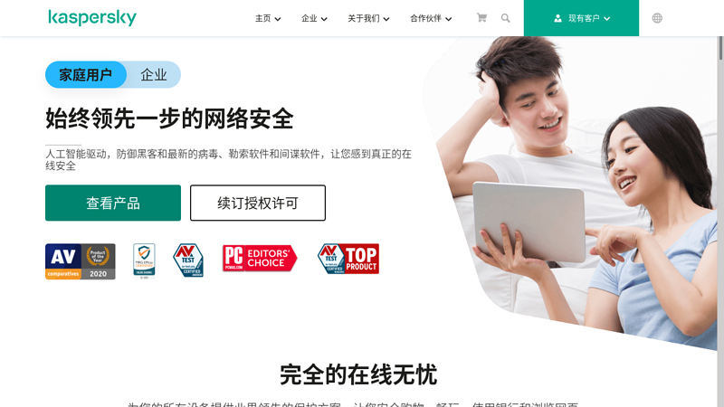 Kaspersky Lab: Anti virus software, anti spyware, spam filtering