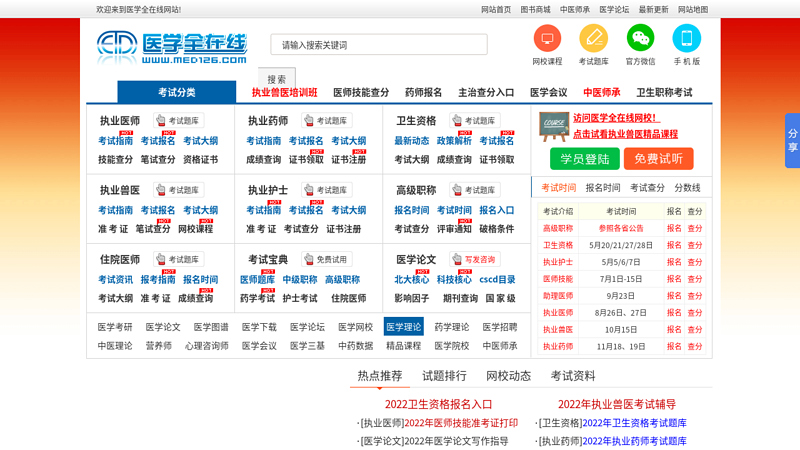Medical Online -2009 Practitioner Examination Score/09 Assistant Physician Score/Practitioner Score
