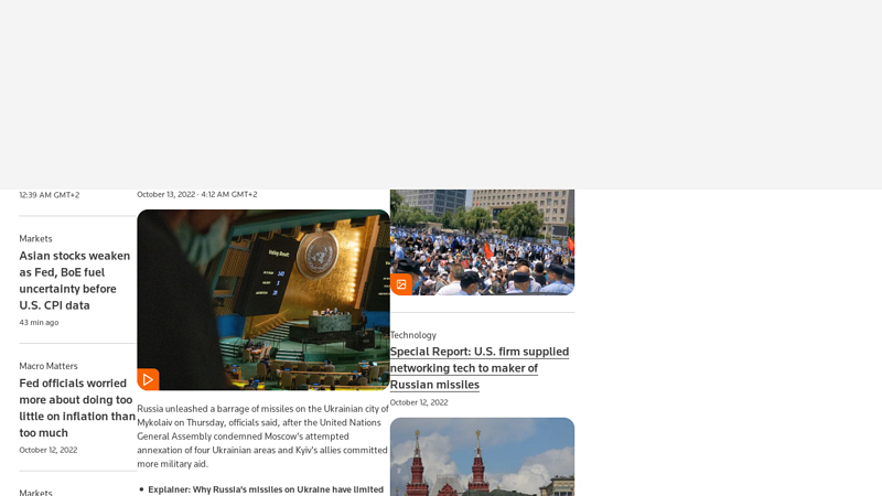 Business & Financial News, Breaking US & International News | Reuters.com
Reuters.com brings you the latest news from around the world, covering breaking news in business, politics, entertainment, technology, and more in video and pictures.
Breaking News, World News, Video news, Investing, financial information,  Business News, Rueters, Roiters